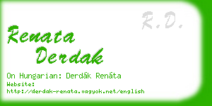 renata derdak business card